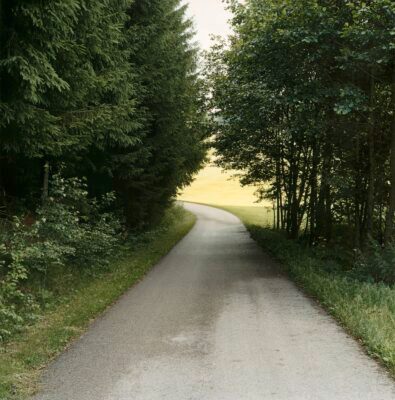 Metalled road, Dobring, 2005, C-Print, analog, 28 × 28 cm